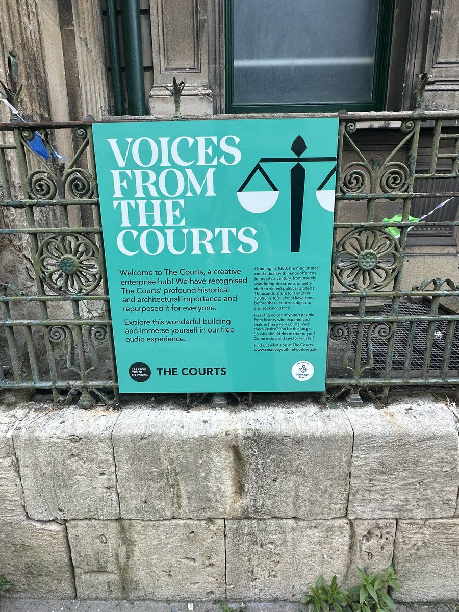 #TheCourts @Creative_Youth are open! An amazing repurposing of an historic space to support Bristol’s young creative  communities. Couldn’t be more proud of the <a href="/uwehistory/">UWE History</a> <a href="/UWECreativeWrit/">UWE Creative and Professional Writing</a> <a href="/UWEBristol/">UWE Bristol</a> students who worked on this project.