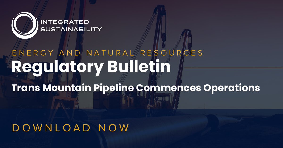📢 The May Regulatory Bulletin has been released!  Download the full document for information on climate action initiatives and policy updates across Canada.
bit.ly/3XbWGpS

#regulatoryupdates #regulatorycompliance #climateaction #energynews