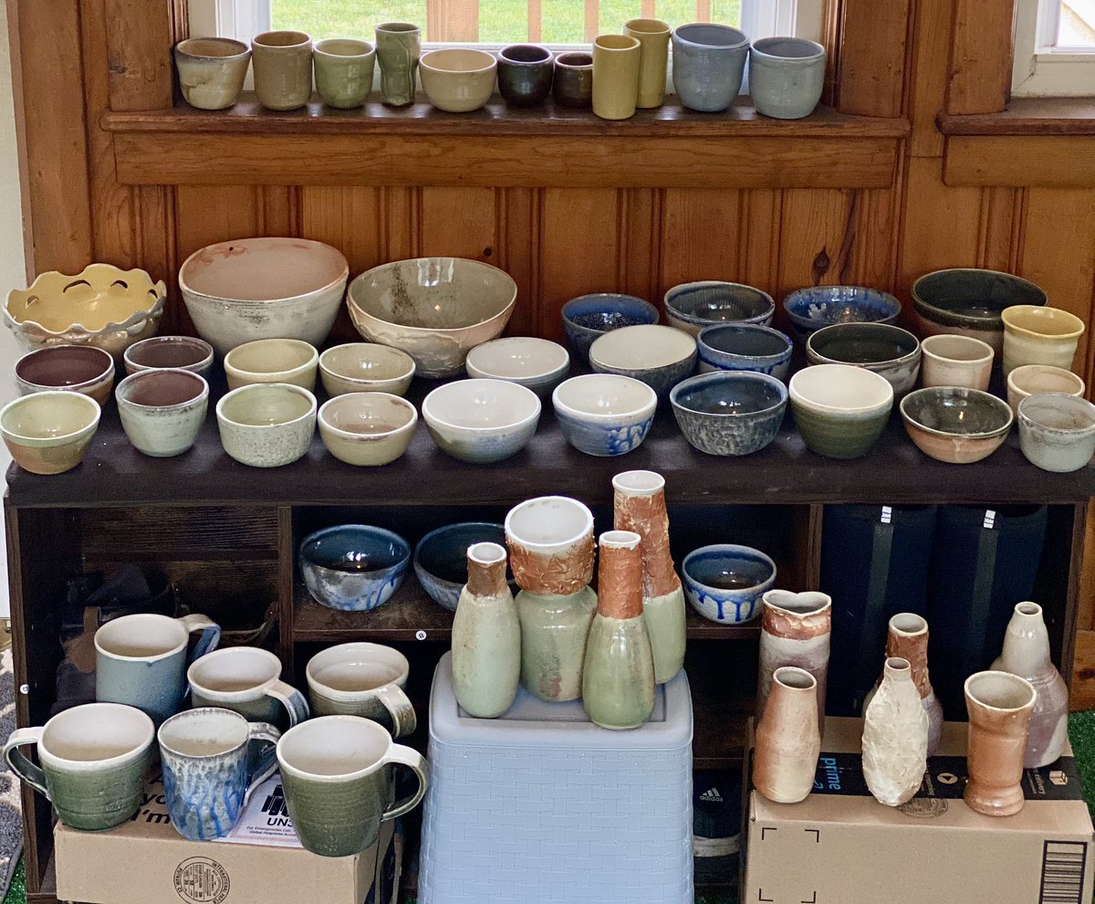 tken164's tweet photo. Wood and soda firing Carolina pottery https://t.co/w3yKmxWy2h