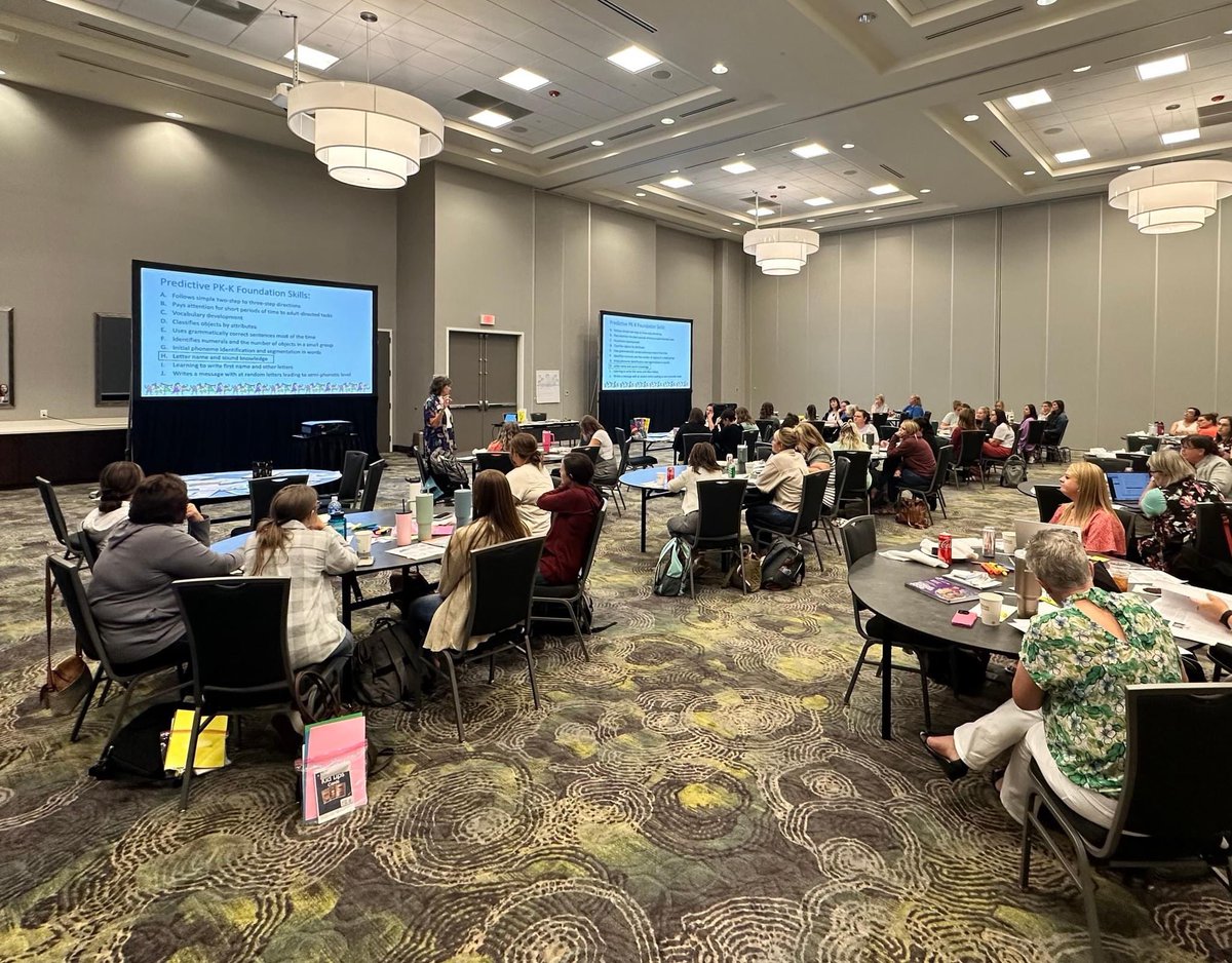 Our preschool team has spent the week in Emporia &amp; Salina alongside preschool teachers from Kansas and Dr. Lucy Hart Paulson, delving deep into 'Playful Learning Across the Day in PreK,' focusing on the best strategies to build important foundations for early literacy skills.