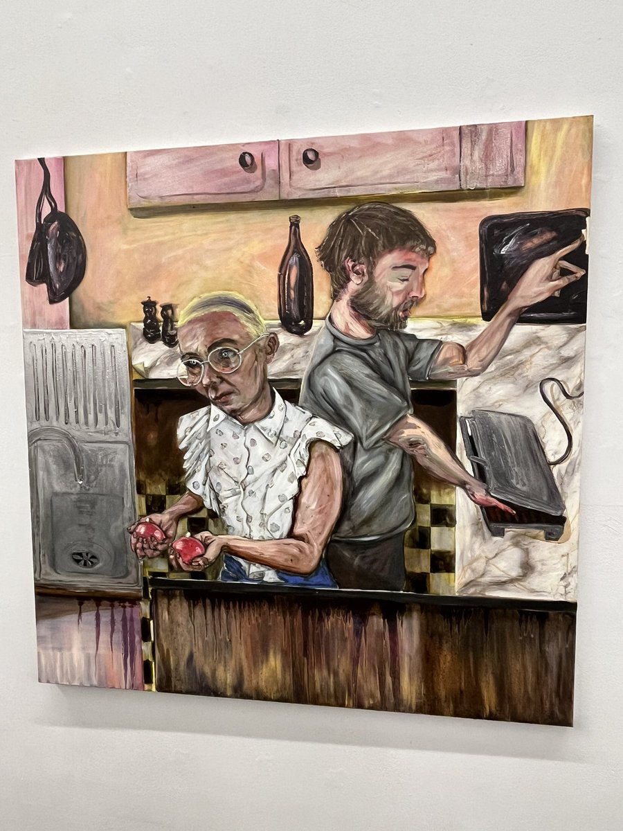 DunleavyBernard's tweet photo. Spectacular canvases at the opening of Salvatore of Lucan’s new show - Fancy Situations - at the Kevin Kavanagh gallery this evening. As buzzy an opening as I’ve been to in a long time…and no wonder!
#SalvatoreOfLucan #KevinKavanagh @SalOfLucan @KevKavGallery https://t.co/M0ttWU75n6