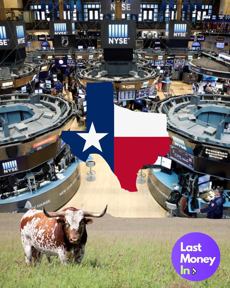 LastMoneyIn's tweet photo. New York might be the financial center of the universe, but Texas is hoping to chip away at that title.
Fundraising is underway for a new national stock exchange that will be based in Dallas—and BlackRock and Citadel Securities are already on board, reports the Wall Street Journal. The new market, which hopes to begin trading next year and list its first stock in 2026, is meant to be an alternative to the New York Stock Exchange and Nasdaq and avoid certain rules of those entities, including board diversity targets at Nasdaq.
