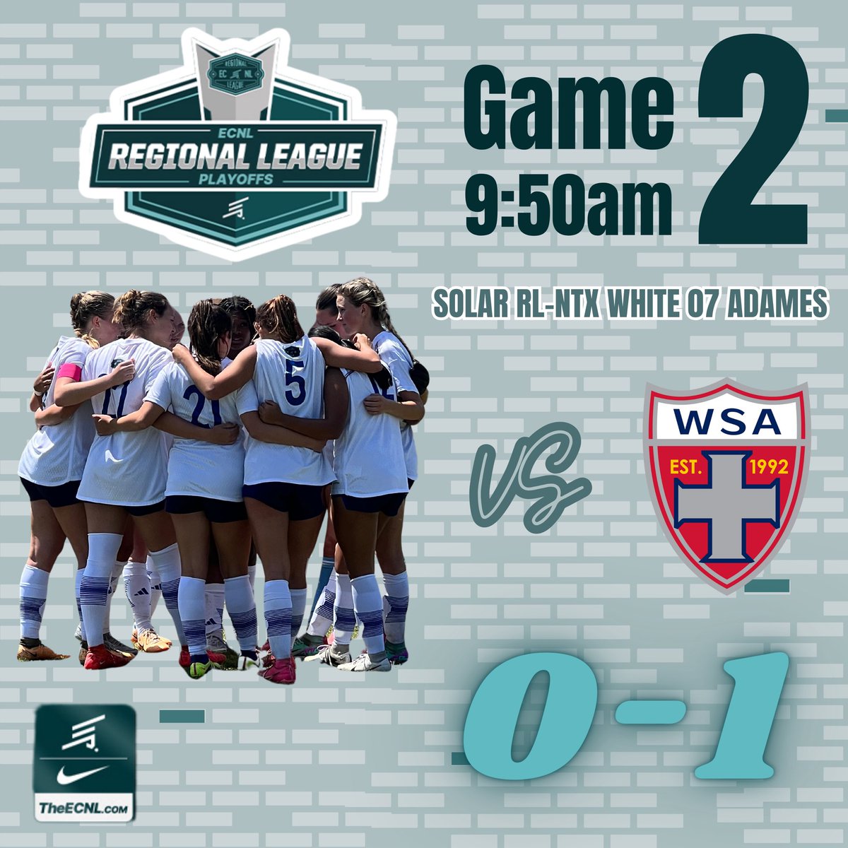 SolarSoccer07G's tweet photo. Our game didn't end the way we wanted. The girls played hard and left it all out on the field.
#solar #solarsoccerclub #encl #ecnlrl #adames07 #regionalplayoffs https://t.co/Rxz06PRrXJ