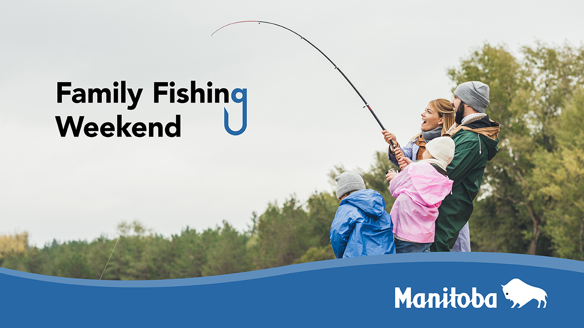 It’s family fishing weekend! Starting today, June 7 to Sunday, June 9, no licence is required for recreational fishing (excluding in federal parks) and no vehicle permits are required to enter <a href="/MBGovParks/">Manitoba Parks</a>. Regular camping fees still apply. bit.ly/43q5zMB