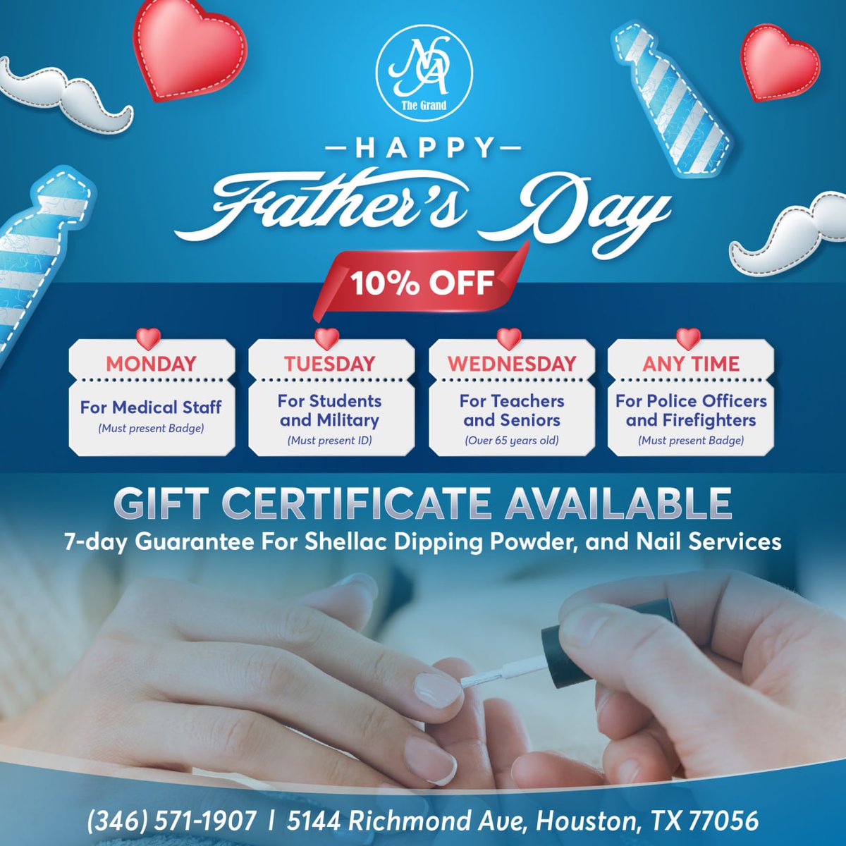 TheGrand_Nails's tweet photo. #thegrandnailsofamerica #nailsofamerica #nailsalon #nailsalontx #nailsalonhouston #nail #manicure #pedicure #acrylicnails #nailsoftheday #fashion #nails #nail #instanails #nailsdid #nailpro #nailporn #beauty #nailsdesign #nailswag #naildesigns #longnails #nailsinspiration https://t.co/LgLdAYf8Eu