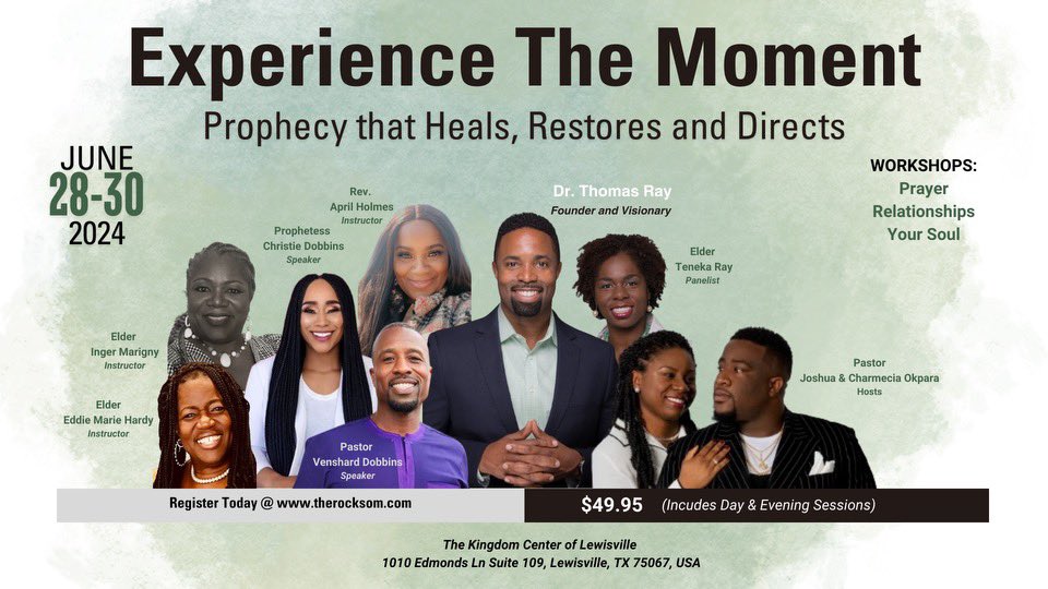 Come ETM Conference …
Allow GOD to change your life even more …