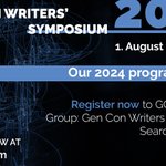 Photo by Gen Con Writers' Symposium (@genconwriters)