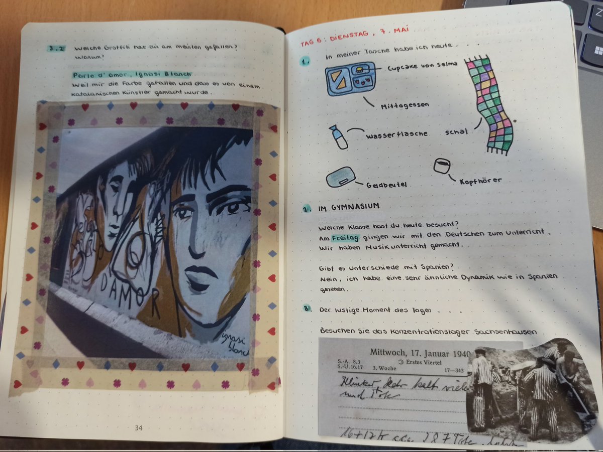FerreresMaria's tweet photo. Gaudint amb la lectura dels diaris de viatge de 2n (Colònia) i 4t (Berlín) Moments d'aprenentatges que impacten i es queden gravats en el cor i el cap de l'alumnat. #intercanviBC2324 #intercanviKC2324 https://t.co/hi3zBS76g0
