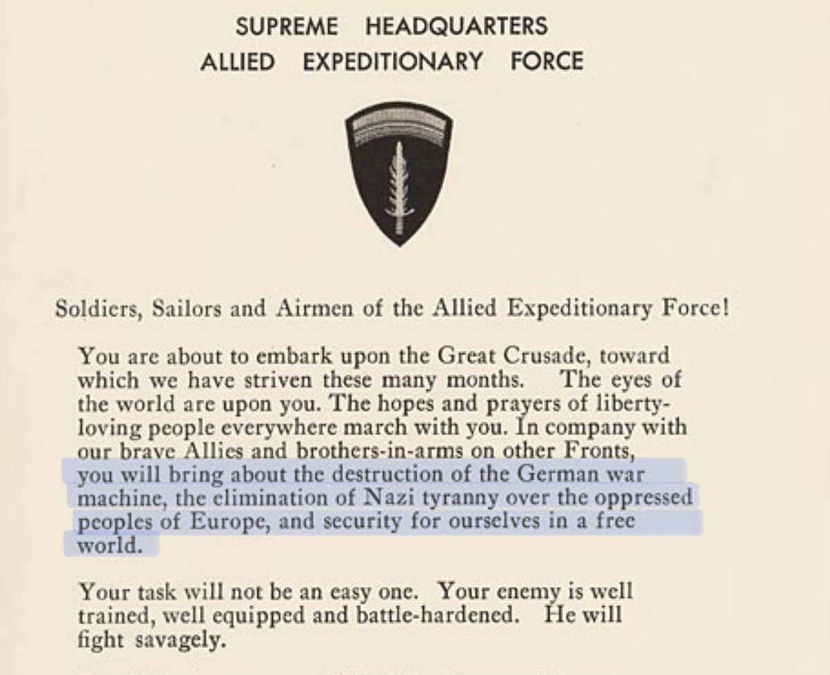 letat_lechat's tweet photo. @NaphiSoc And so they did. Noble words. Could we do it today?

They faced a savage enemy. All we have to do is vote.

#VoteBlueToSaveDemocracy

#DDay2024 #June06th1944 https://t.co/kR7ZjSftbM