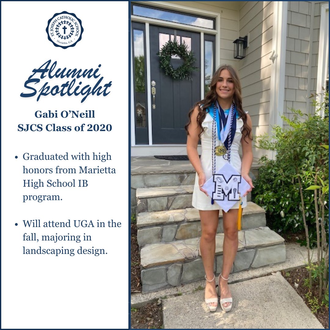 SJCS_MariettaGA's tweet image. Proud of our Alumni! Congratulations Gabi O'Neill! #ArchATL #CougarPride #WeAreStJoseph #CatholicSchool