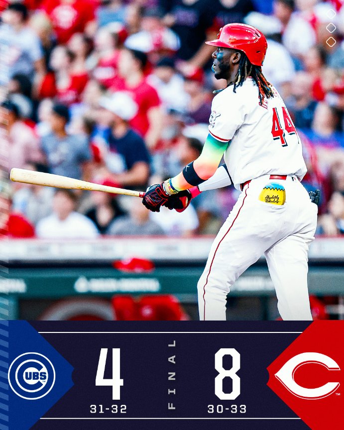 MLB's tweet photo. The @Reds win their 5th game in a row! https://t.co/Yoo3NuO5rh