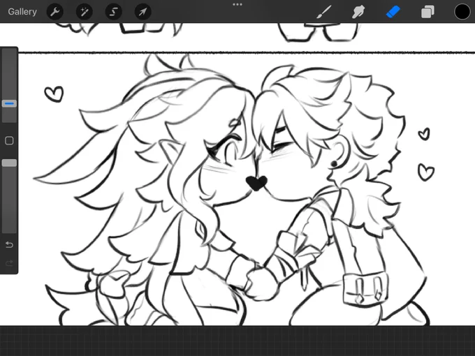 Quick kiss #wriolette 