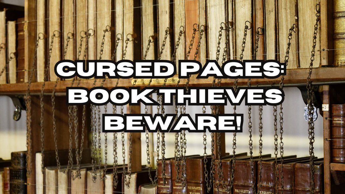 EVazquezPerez's tweet image. #Curses for #book thieves
youtu.be/QXiaMPO1Jjo?si…