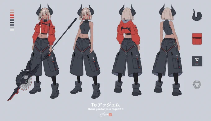 悪魔 #Skeb