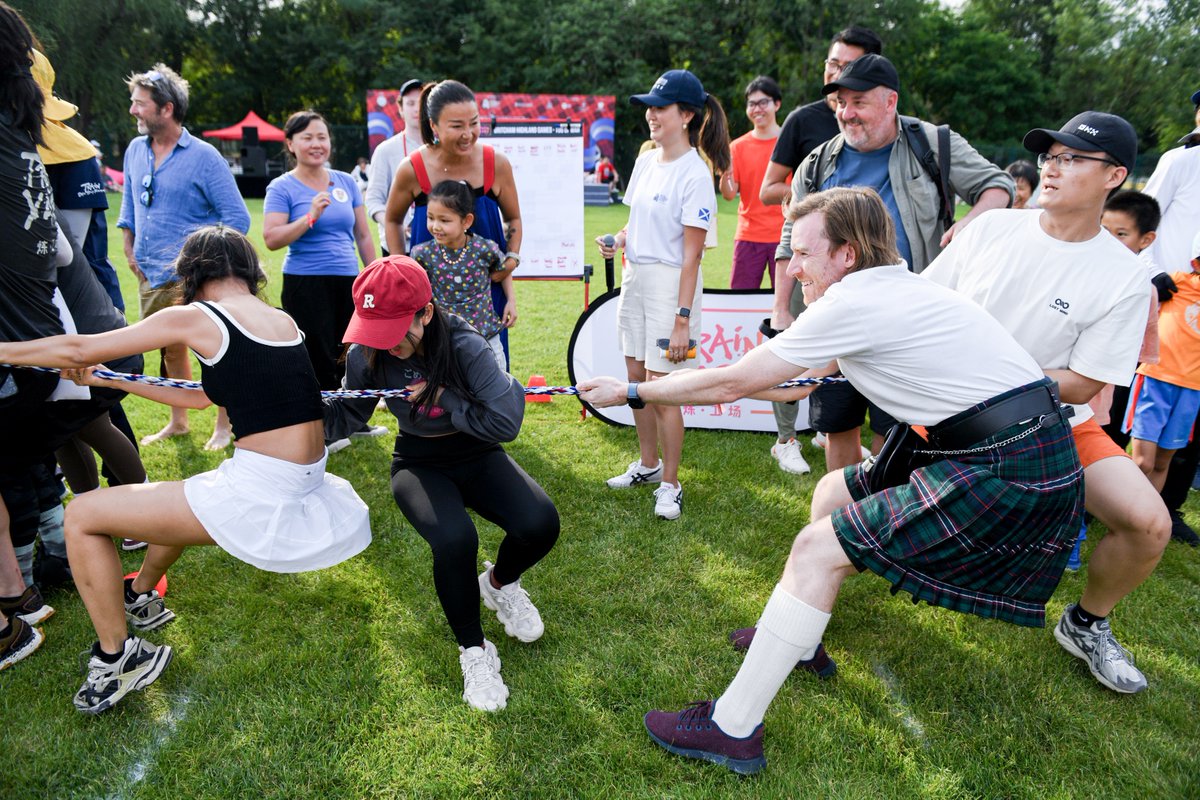 BritChamChina's tweet photo. Over 1,000 attendees unleashed their inner Scot for our 6th Highland Games! A fierce day of sporting competitions, delicious food, and family fun made for another special day of all things Scottish.
@scotgov @ScotDevInt @BluestarAMG @DulwichBeijing @BJUnitedFamily @abacaregroup https://t.co/fVG4YP8TVB