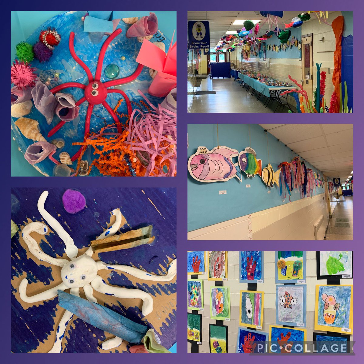 Did you feel
like you were swimming underwater viewing the Art Show? Such beautiful sites  surrounded us all!