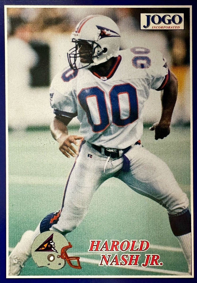 CFLUSACards's tweet photo. As we head into halftime, here's a random trading card from the #CFL's American expansion... https://t.co/7s4p1dEPWS