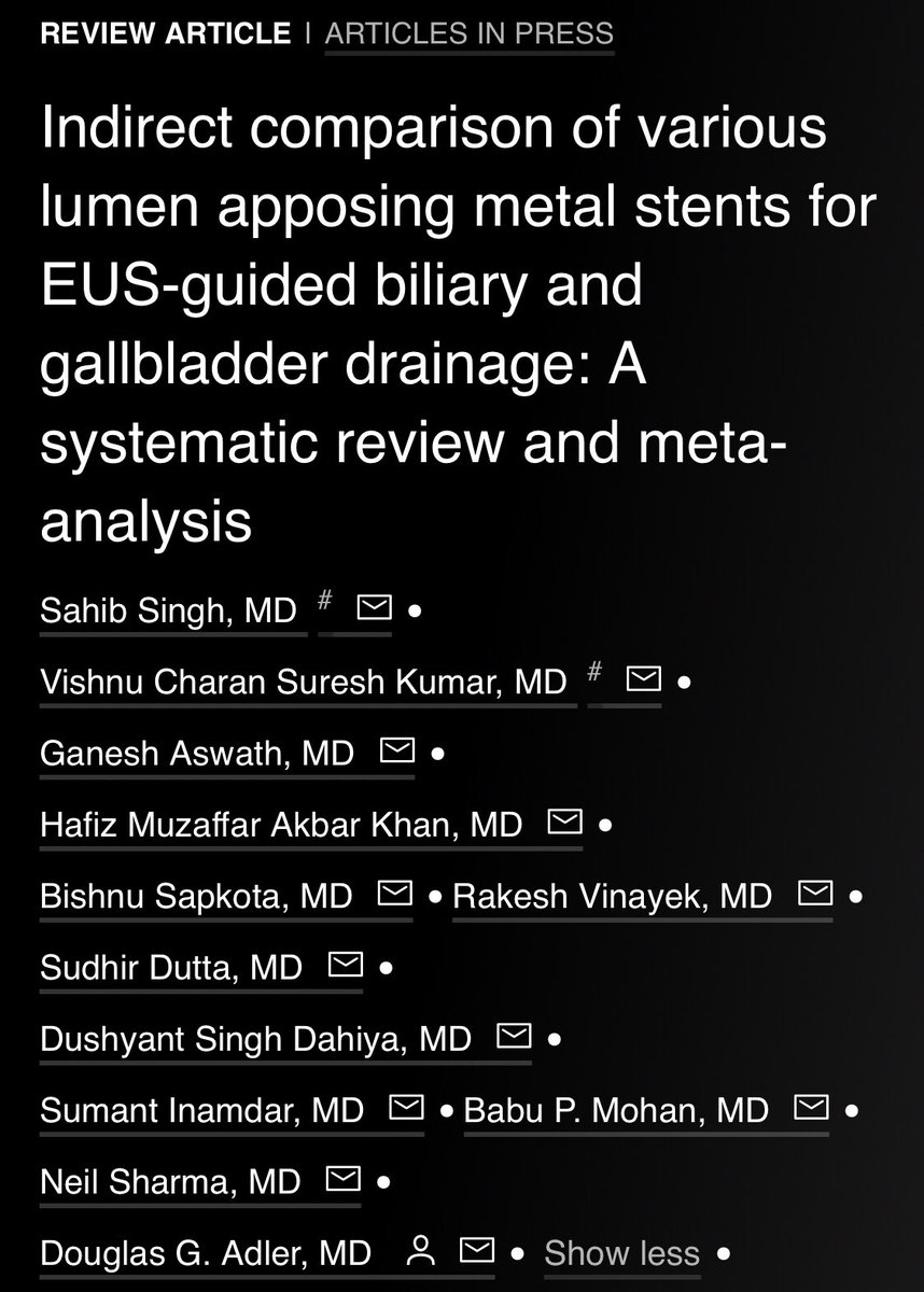 Sahib Singh, MD (@sahibs559) on Twitter photo New publication <a href="/GIE_Journal/">GIE</a> <a href="/ASGEendoscopy/">ASGE GI Endoscopy</a>.
Thank you <a href="/Dr_VishnuKumar/">Vishnu Kumar</a> <a href="/theganesh/">Ganesh chouhan</a> <a href="/MuzaffarAkbar/">Hafiz Muzaffar Akbar Khan</a> <a href="/BishnuS56122741/">Bishnu Sapkota</a> <a href="/DushDahiya/">Dushyant Singh Dahiya, MD</a> <a href="/SumantInamdar/">Sumant Inamdar</a> <a href="/BabuPMohan2/">Babu P. Mohan</a> <a href="/neilRsharmaMD/">Neil Sharma, M.D. FASGE, FACG, AGAF</a> <a href="/DouglasAdlerMD/">Douglas G. Adler MD, FASGE, FACG, AGAF</a> and other co-authors.
giejournal.org/article/S0016-โฆ New publication <a href="/GIE_Journal/">GIE</a> <a href="/ASGEendoscopy/">ASGE GI Endoscopy</a>.
Thank you <a href="/Dr_VishnuKumar/">Vishnu Kumar</a> <a href="/theganesh/">Ganesh chouhan</a> <a href="/MuzaffarAkbar/">Hafiz Muzaffar Akbar Khan</a> <a href="/BishnuS56122741/">Bishnu Sapkota</a> <a href="/DushDahiya/">Dushyant Singh Dahiya, MD</a> <a href="/SumantInamdar/">Sumant Inamdar</a> <a href="/BabuPMohan2/">Babu P. Mohan</a> <a href="/neilRsharmaMD/">Neil Sharma, M.D. FASGE, FACG, AGAF</a> <a href="/DouglasAdlerMD/">Douglas G. Adler MD, FASGE, FACG, AGAF</a> and other co-authors.
giejournal.org/article/S0016-โฆ