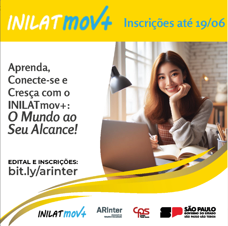 fatec_mococa's tweet image. Ei, galera da #FatecMococa! 🎓 Querem uma experiência internacional sem sair de casa? Confiram o Programa INILATmov+! 🌎

📅 Inscrições até 19/06/2024! Corram que é por tempo limitado!

🌐 Saiba mais sobre a ARInter e o programa: 
arinter.cps.sp.gov.br

@arintercps #ARInterCPS