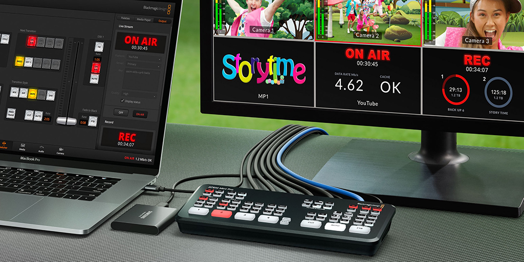 ATEM Switchers 9.5 Update! Adds SRT streaming and Blackmagic Cloud sync to ATEM Mini Pro, ATEM Mini Extreme, ATEM SDI Pro and ATEM SDI Extreme models, as well as routing of the webcam source, additional multiview display options and more! Download now from bmd.link/iHgevE