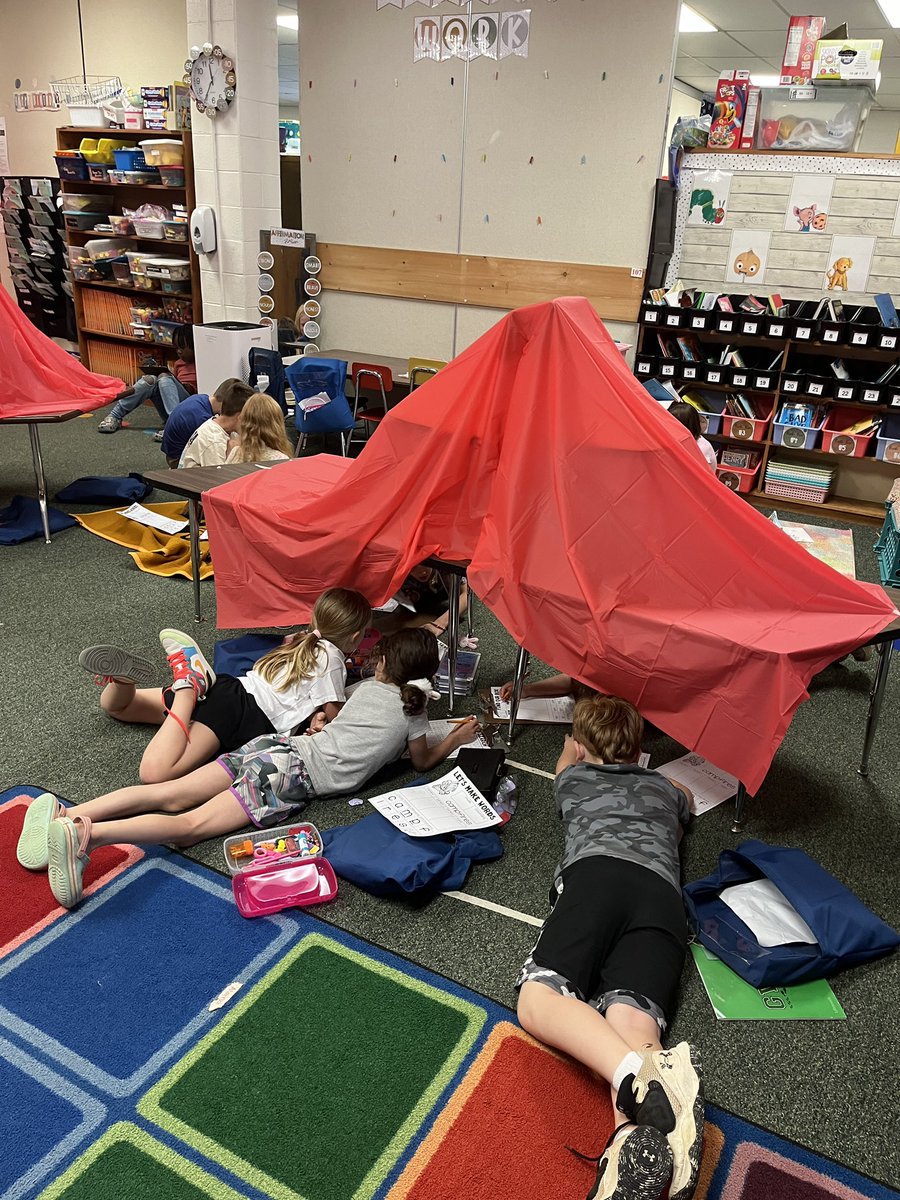 FCPSMurphy's tweet photo. 9th day of the countdown brought Camping Day! Lots of fun to be had in the last week of school ☺️ https://t.co/3rz4uAtV2q