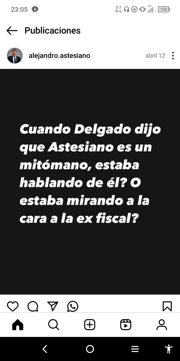 Del instagram de astesiano