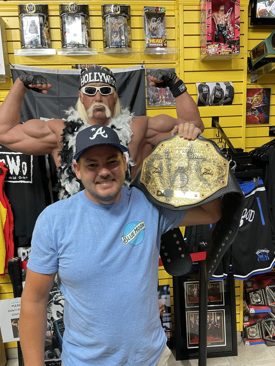 JJT8469's tweet photo. @HeyHeyItsConrad Held this one at Hogans.. I believe it was the late 90's nwo belt. https://t.co/wBusREkYHe