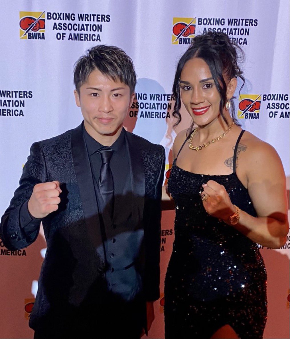 sloneart's tweet photo. Congratulations to @naoyainoue_410 and @Serranosisters on their fighter of the year awards. I was honoured to have painted each of them for the prestigious cover of the @boxingwriters awards held this evening in NYC. https://t.co/YbXkJSVr1O