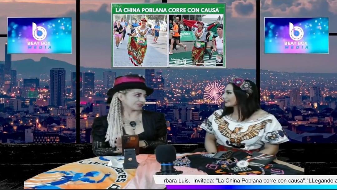 Julieticious23's tweet photo. Ayer tuvimos una bella entrevista en #BeatBoxRadio de los próximos eventos deportivos este año y de nuestros 5 años corriendo con causa portando el traje de China Poblana 🇲🇽 

enlace 👇 https://t.co/F1JOMpouwc