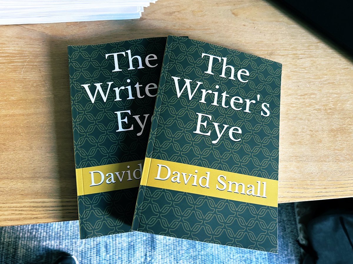 David Small has a new book out, THE WRITER’S EYE, a collection of essays about life as a writer - and about life. The little I’ve read so far is revelatory.  Insightful and personal.  This is an author who never lets us down.