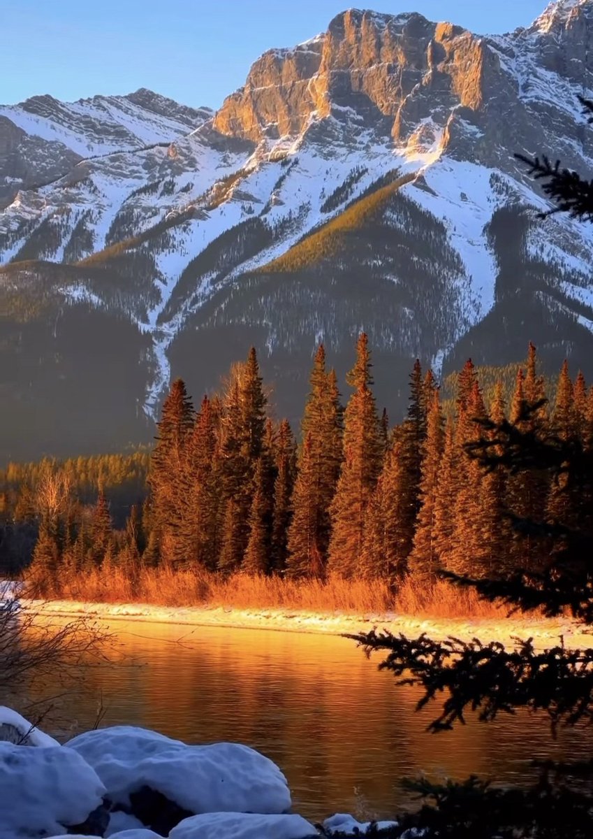 Winter mornings,a great serene❄️
📍Canadian rockies.
#wintersnow #rockiesconditions #naturephotography #naturescenery