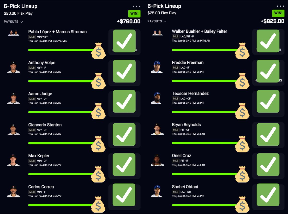 33x &amp; 38x PrizePicks MLB Cashes💰✅

Cashing one of these is insane, but two in one day is next level🔥

Come join the gang and cash out with us👇
3 Day FREE Trial: whop.com/juiced-bets-vip
