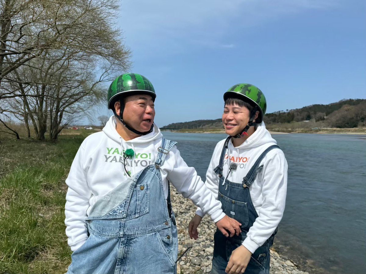 tvtokyo_degawa's tweet photo. こんにちはッ🍉✨✨

無事に明日の放送分も完成しました🌈💫

仲良しの鬼奴さん＆初登場のノンスタ井上さんと！！🛵💨
絶景の日本海沿いをズズーッと新潟を横断の旅🏖️☀️

とっても良いお天気で、最高に楽しい撮影でしたッ🍉♨️
みんな笑顔で幸せ✨
ぜひぜひ、見た方も笑顔になっていただけますと〜🌈 https://t.co/t5IdZwpblW