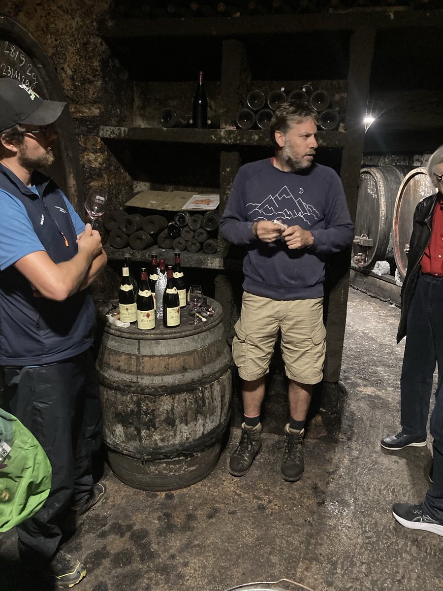 DoliverosDaniel's tweet photo. Always a highlight,tasting in the sexy cellars of #DomaineClape (my favorite red Rhone producer) the promising 22 &amp; 23 #Cornas out of barrel are must buys (if you can find a bottle) &amp; to finish off a perfect tasting, Pierre &amp; Olivier opened an orgasmic bottle of the perfect 88 ⭐️ https://t.co/qTT0kbuD6Z