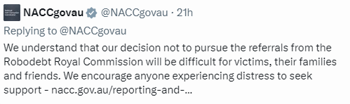 marquelawyers's tweet photo. What they don't understand is how widely devastating will be the impact of this decision to do nothing. The point of an anti-corruption commission is to establish and maintain public confidence in accountability, which has instead been shattered. https://t.co/YwCFbdgfkb