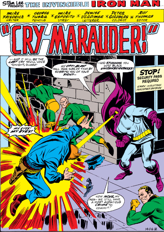MarvelADay's tweet photo. #MarvelADay #IM60 (Sung to the "Howdy Doody" Theme Song) It's Masked Marauder Time, It's Masked Marauder Time... - VA https://t.co/2KN59aAqAl