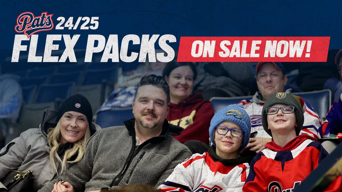 WHLPats's tweet photo. Experience Pats hockey your way - enjoy significant savings and flexibility with a Flex Pack. Choose between 4, 8 & 12 voucher packs and redeem them they way you want for the games you want. For tickets visit https://t.co/5VskaywDBM
#ReginaPatsHockey #Tickets #FlexPack https://t.co/1BEE4ezRgd