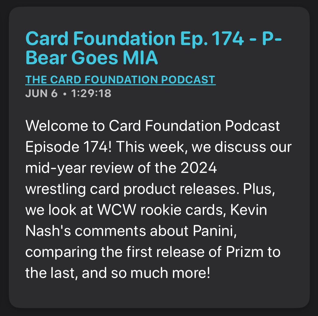 AewCard's tweet image. I heard some comments regarding #KevinNash and #SeanWaltman getting “stiffed” by @PaniniAmerica on the latest episode of the @cardfoundpod 🎧

“I don’t think I’m the only person that has a problem with #Panini” -@RealKevinNash

#WrestlingCards #TradingCards @TheRealXPac #TheHobby