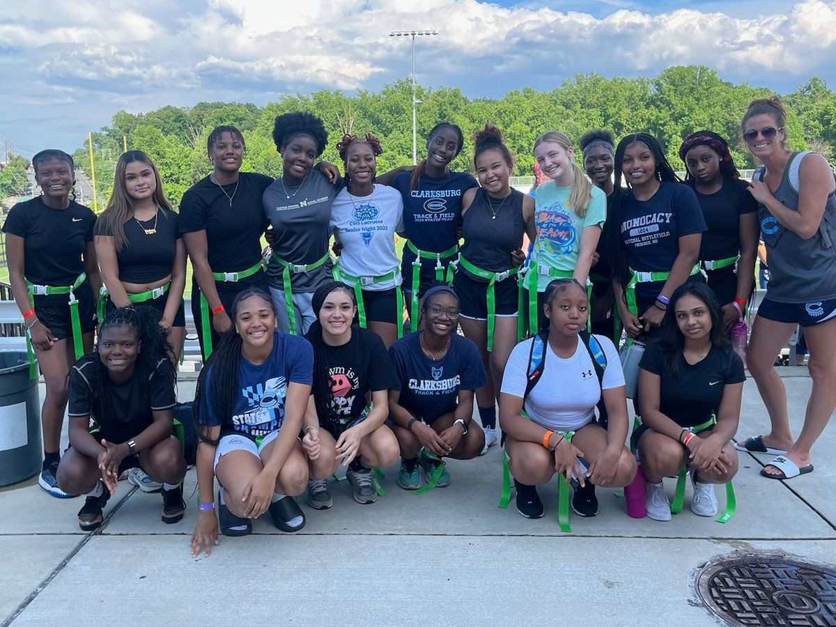 CHSCoyotes's tweet photo. Clarksburg's future Flag Football all-stars are ready to go for tonight's clinic! https://t.co/Mjk3hQiHCN