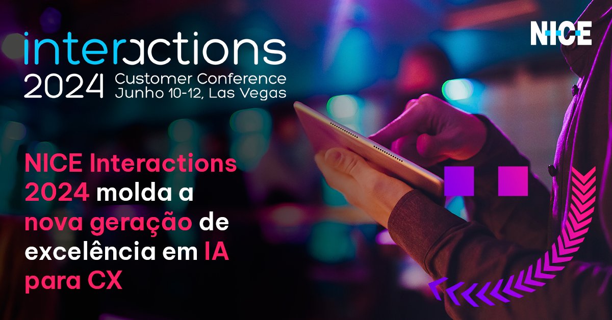 NICESystems_BR's tweet photo. A NICE anuncia o Interactions 2024, maior evento de Customer Experience (CX) do setor, que acontecerá de 10 a 12 de junho no Fontainebleau Hotel, em Las Vegas (EUA).

O evento foi destaque no portal Channel 360, confira: https://t.co/cudvW6owZc 

#NICE #Interactions #IA https://t.co/1LwlubU2Pg