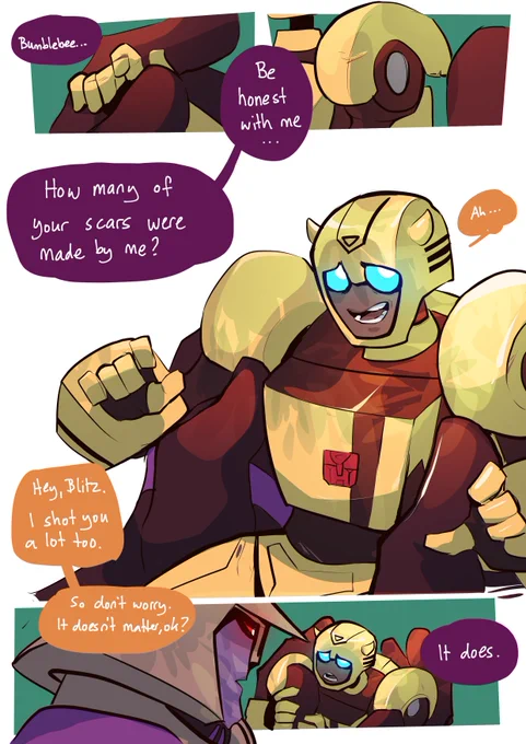 Blitzbee Week Day 7 - Hope

One type of hope for ex-enemies is to learn to move on

This is a bit of a continuation of the Scars entry! 