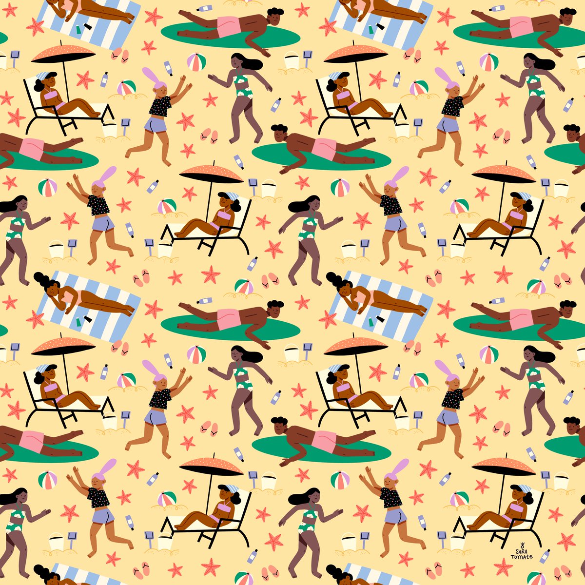 saratommate's tweet photo. Day 4+5+6: Beach Bums 🏄🏾♀️
#thepatternchallenge https://t.co/RIpqjj1Yfs