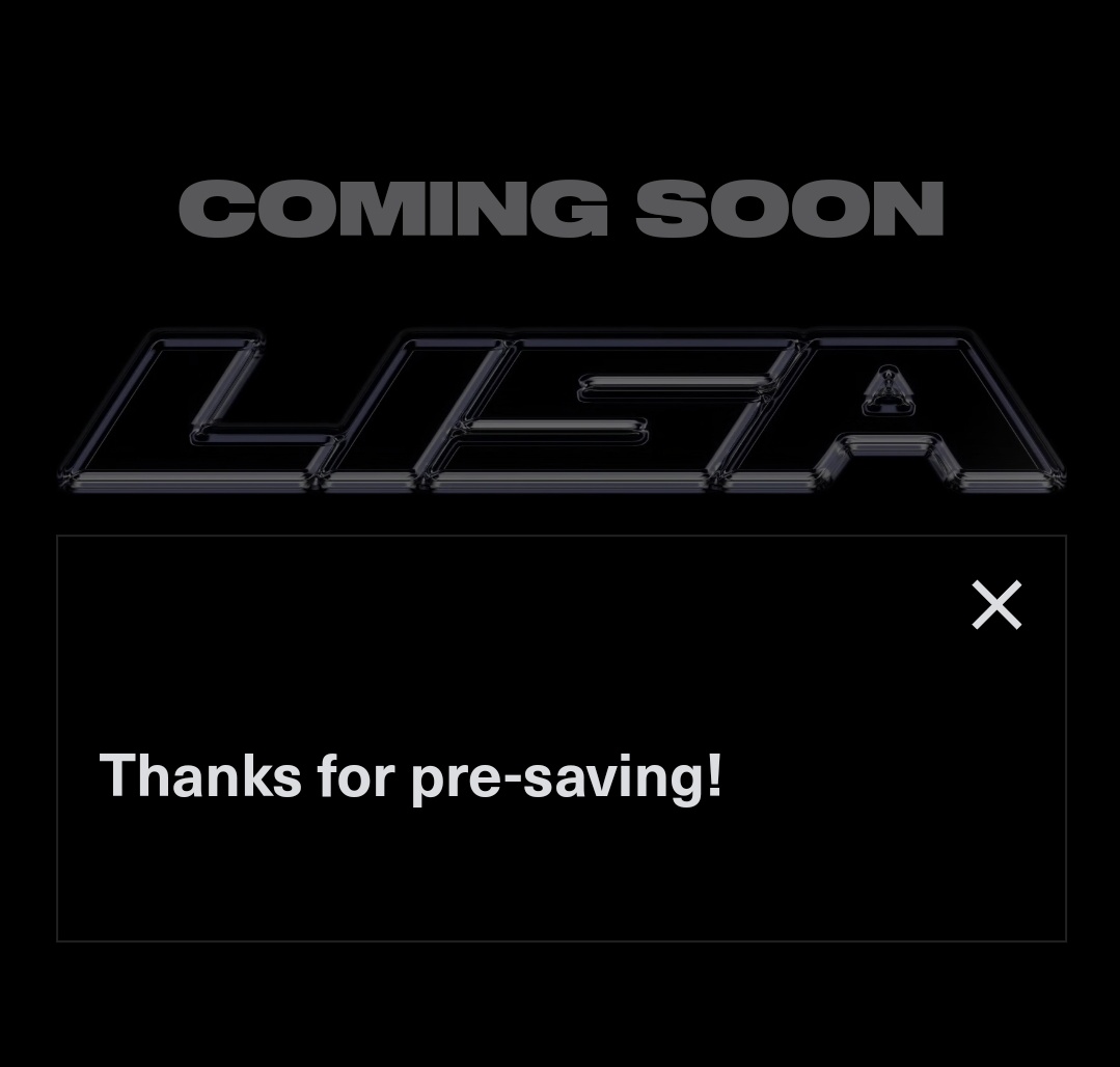 LISA COMING SOON
#27FORLISA