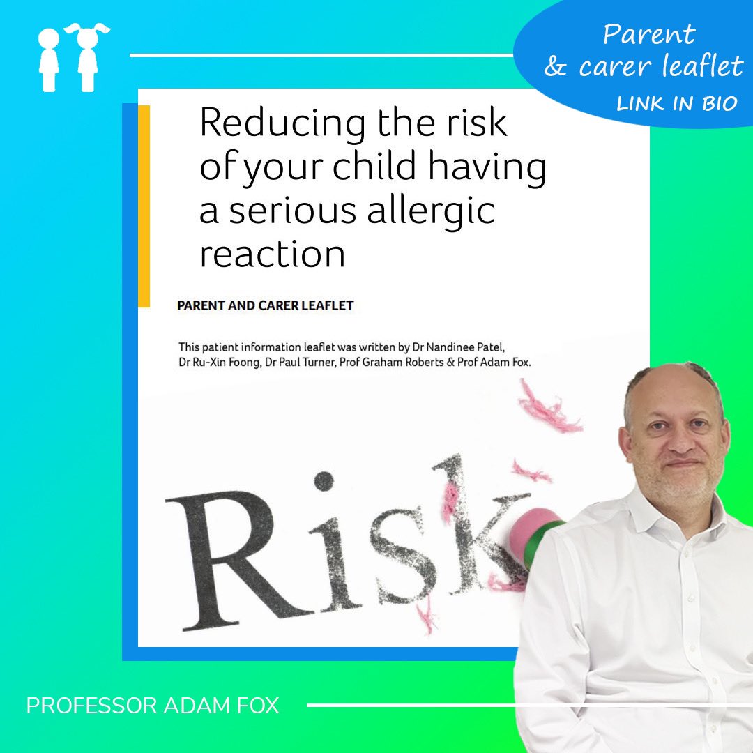 _allergylondon's tweet image. It's essential for parents and caregivers to be well-prepared and informed to minimise the chances of anaphylaxis, which is potential life-threatening. 

In response to the disappointing comments made last week on @thismorning surrounding food allergies, Prof. @DrAdamFox will be…