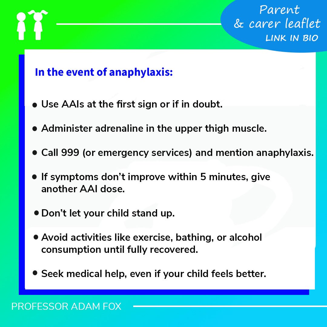 _allergylondon's tweet image. It's essential for parents and caregivers to be well-prepared and informed to minimise the chances of anaphylaxis, which is potential life-threatening. 

In response to the disappointing comments made last week on @thismorning surrounding food allergies, Prof. @DrAdamFox will be…