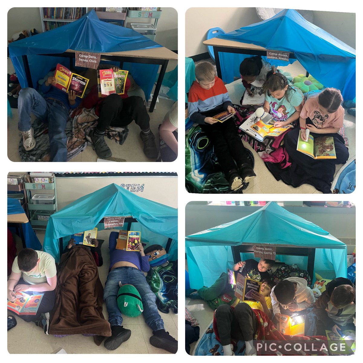MsKatrinaB123's tweet photo. Welcome to Camp Evergreen!!🌲 Lots of excitement doing literacy and math activities in their tents today. ⛺️🏕️🔦📚📏 @standrewselem #flashlightreading #readaloud #math #measurement https://t.co/oz4sSgbi6P