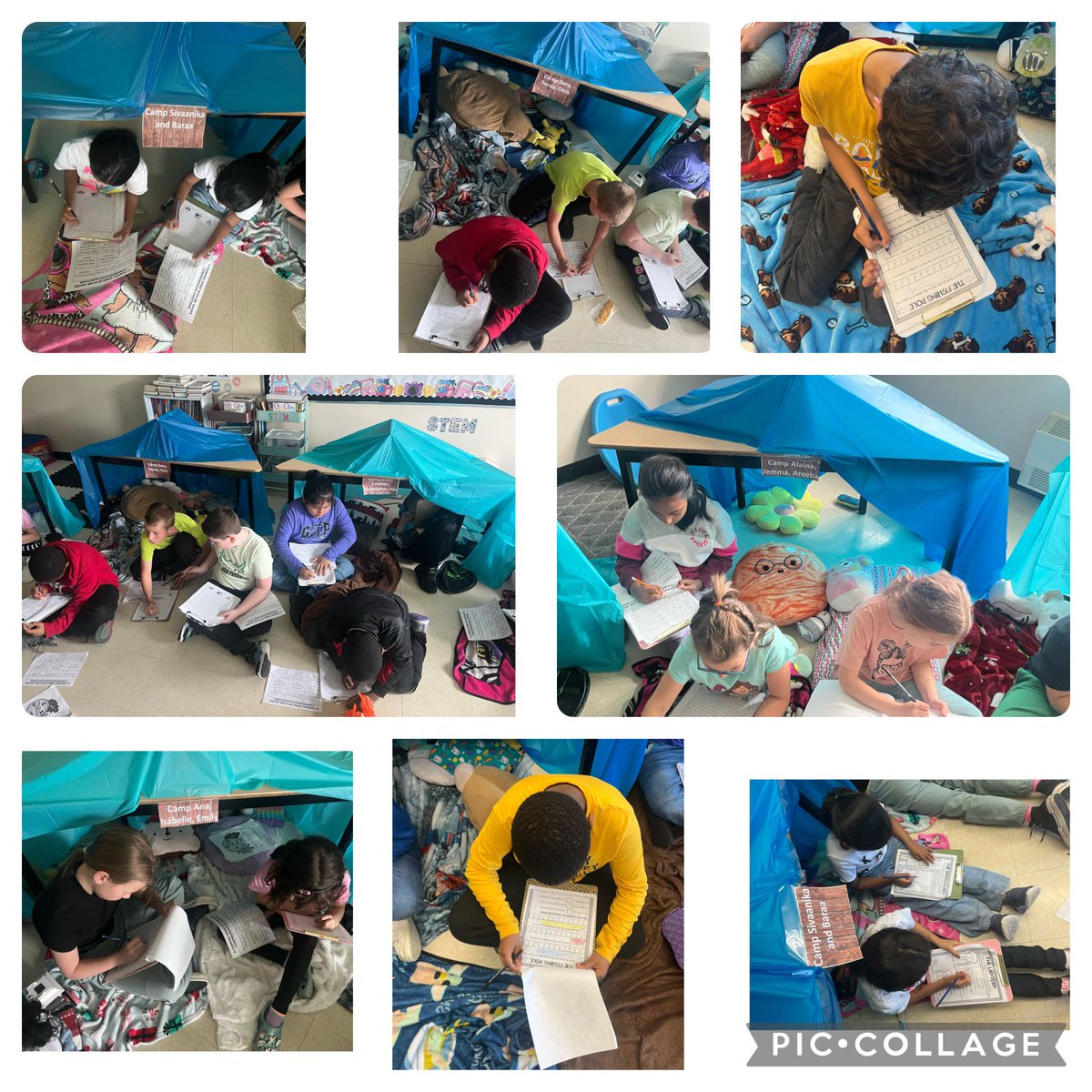 MsKatrinaB123's tweet photo. Welcome to Camp Evergreen!!🌲 Lots of excitement doing literacy and math activities in their tents today. ⛺️🏕️🔦📚📏 @standrewselem #flashlightreading #readaloud #math #measurement https://t.co/oz4sSgbi6P