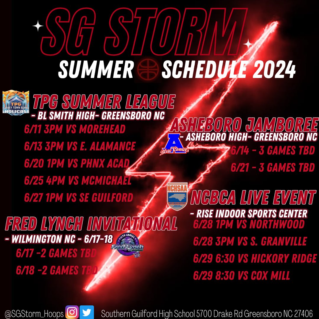 SGStorm_Hoops's tweet photo. We’re back in action all June ’24! College coaches catch us live at any of these events!                    #STORMHOOPS 🌩️🏀🏆 #> ⏫ #ABB ♾️ https://t.co/EWO9hDGb3k