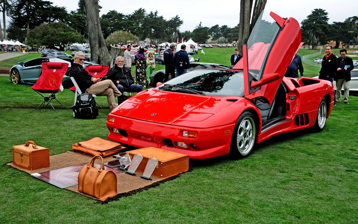 ConcorsoItalian's tweet photo. A special place in our hearts is reserved for the Valentino Balboni Award.

Join us in celebrating the beauty, passion, and artistry of @lamborghini vehicles and our past participants.

#concorsoitaliano #ThrowbackThursday #countach #gallardo #diablo #aventador @Blancpain1735 https://t.co/cSw5bFV8ib