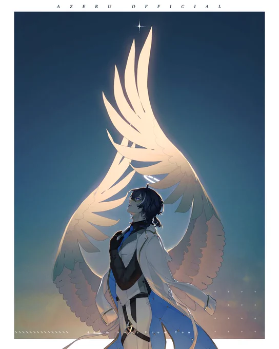 Commission for  ! Thank you for commissioning me and congratulations on your 2.0 debut~ #AzeruArt 